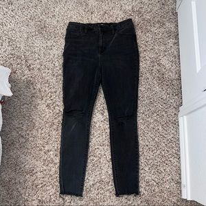 Madewell high-rise curvy distressed jeans!